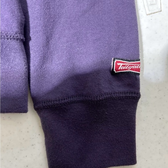 WOMENS Tailgate Clothing NCAA LSU Zip Up Jacket W/ HOODY SIZE M VINTAGE STYLING - Picture 5 of 12